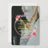 エレガントな編集可能な結婚式の招待状カード シーズンカード (裏面)