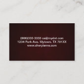 エレガントな縁どられた名刺 名刺 (裏面)