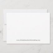 エレガントな縮小版 ウェディングアナウンス 案内状 (裏面)