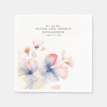 エレガントな繊細な水彩の花