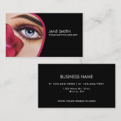 エレガントな美容師のCosmetologyのメーキャップアーティスト 名刺 (正面/裏面)