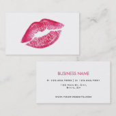 エレガントな美容師のCosmetologyのメーキャップアーティスト 名刺 (正面/裏面)