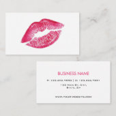 エレガントな美容師のCosmetologyのメーキャップアーティスト 名刺 (正面/裏面)