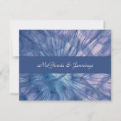 エレガントな羽根がお知らせします 招待状 (裏面)