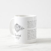 エレガントな聖家族のブライズメイド コーヒーマグ コーヒーマグカップ (正面左)