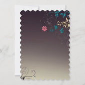 エレガントな背景 招待状 (裏面)