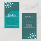 エレガントな自然のデザイン 名刺 (正面/裏面)
