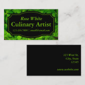 エレガントな自然の刺激を受けたな名刺 名刺 (正面/裏面)