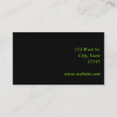 エレガントな自然の刺激を受けたな名刺 名刺 (裏面)