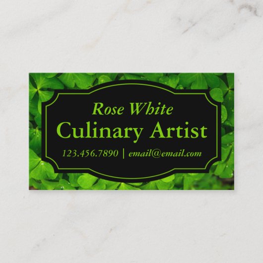 エレガントな自然の刺激を受けたな名刺 名刺 (正面)