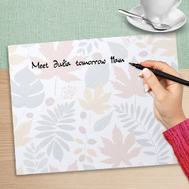 エレガントな自然の秋の葉 ノートパッド