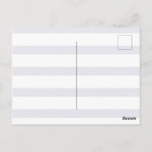 エレガントな航海ウェディング感謝 ポストカード (裏面)