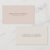 エレガントな色の専門のモダンできれいなテンプレート 名刺 (正面/裏面)