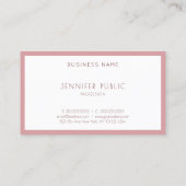 エレガントな色彩 モダン シンプル テンプレート プロフェッショナル 名刺 (裏面)