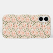 エレガントな芍薬の花柄 Case-Mate iPhoneケース (裏面 (横))