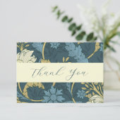 エレガントな花とツル模様 サンキューカード (スタンド正面)