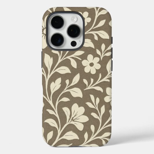エレガントな花と植物のiPhone Proケース Case-Mate iPhoneケース (裏面)