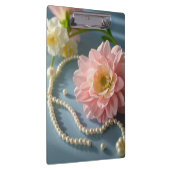 エレガントな花と真珠 クリップボード (右)