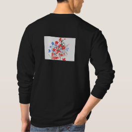 エレガントな花と葉の芸術作品 | ミニマル Tシャツ