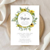 エレガントな花のひまわりリース 招待状