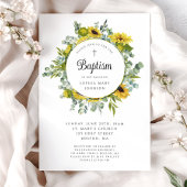 エレガントな花のひまわりリース 招待状