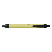 エレガントな花のイニシャルB 黒ボールペン (裏面)