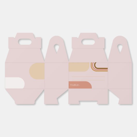 エレガントな花のウェディングギフトボックス フェイバーボックス (見開き)