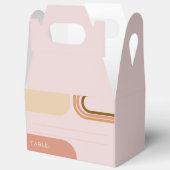 エレガントな花のウェディングギフトボックス フェイバーボックス (見開き)