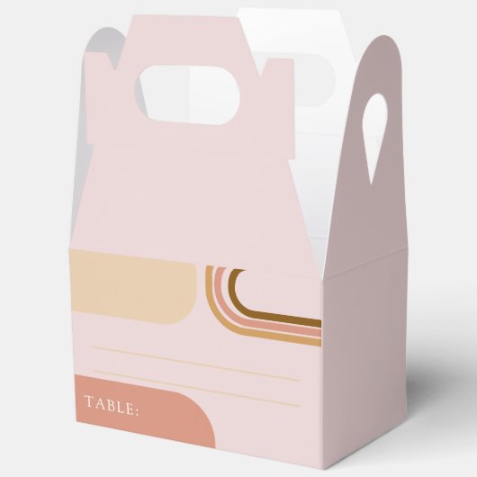 エレガントな花のウェディングギフトボックス フェイバーボックス (見開き)