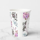 エレガントな花のウェディングシャワーの紙コップ 紙コップ (右)