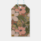 エレガントな花のウェディングシャワーギフトタグ ギフトタグ (裏面)