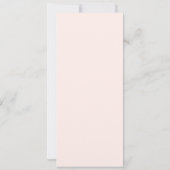 エレガントな花のウェディングメニュー招待状 招待状 (裏面)