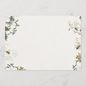 エレガントな花のウェディング・セーブ・ザ・デート | 水彩  招待状 (裏面)