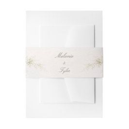 エレガントな花のウェディング ベリーバンド 招待状ベリーバンド