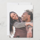 エレガントな花のウェディング　延期　写真 案内状 (裏面)