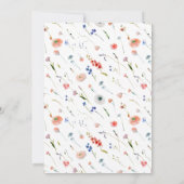 エレガントな花のウェディング 招待状 (裏面)