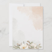 エレガントな花のウェディング 招待状 (裏面)