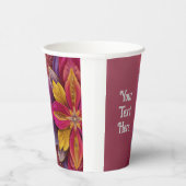 エレガントな花のウェディング 紙コップ (右)