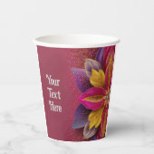 エレガントな花のウェディング 紙コップ (正面)