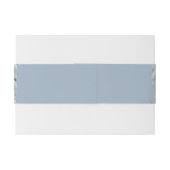 エレガントな花のカスケード ダスティーブルー ウェディング 招待状ベリーバンド (裏面例)