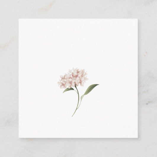 エレガントな花のギフト同封カード カスタム エンクロージャーカード (裏面)