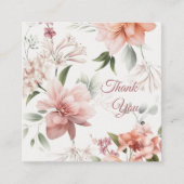 エレガントな花のギフト同封カード カスタム エンクロージャーカード (正面)