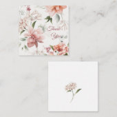 エレガントな花のギフト同封カード カスタム エンクロージャーカード (正面/裏面)