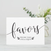 エレガントな花のギフト ウェディングデコレーションサイン 招待状 (スタンド正面)