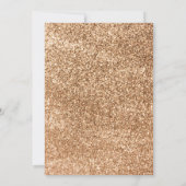 エレガントな花のグリッター スウィート シックスティーン 16歳の誕生日 招待状 (裏面)