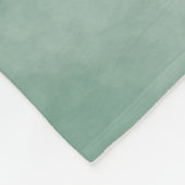 エレガントな花のグリーンウォーターカラー Mr. & Mrs. ウェディング フリースブランケット (角)