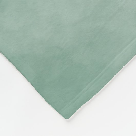 エレガントな花のグリーンウォーターカラー Mr. & Mrs. ウェディング フリースブランケット (角)