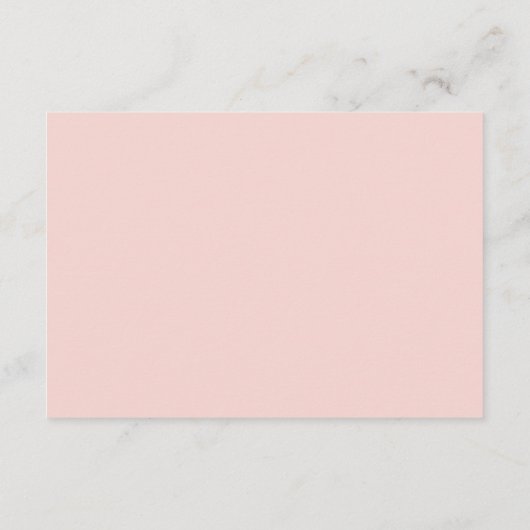 エレガントな花のサマーウェディングの詳細 エンクロージャーカード (裏面)