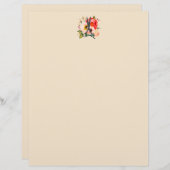 エレガントな花のサロン用ハサミのロゴ (正面/裏面)