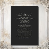 エレガントな花のシャンデリア オールインワン ウェディング 招待状